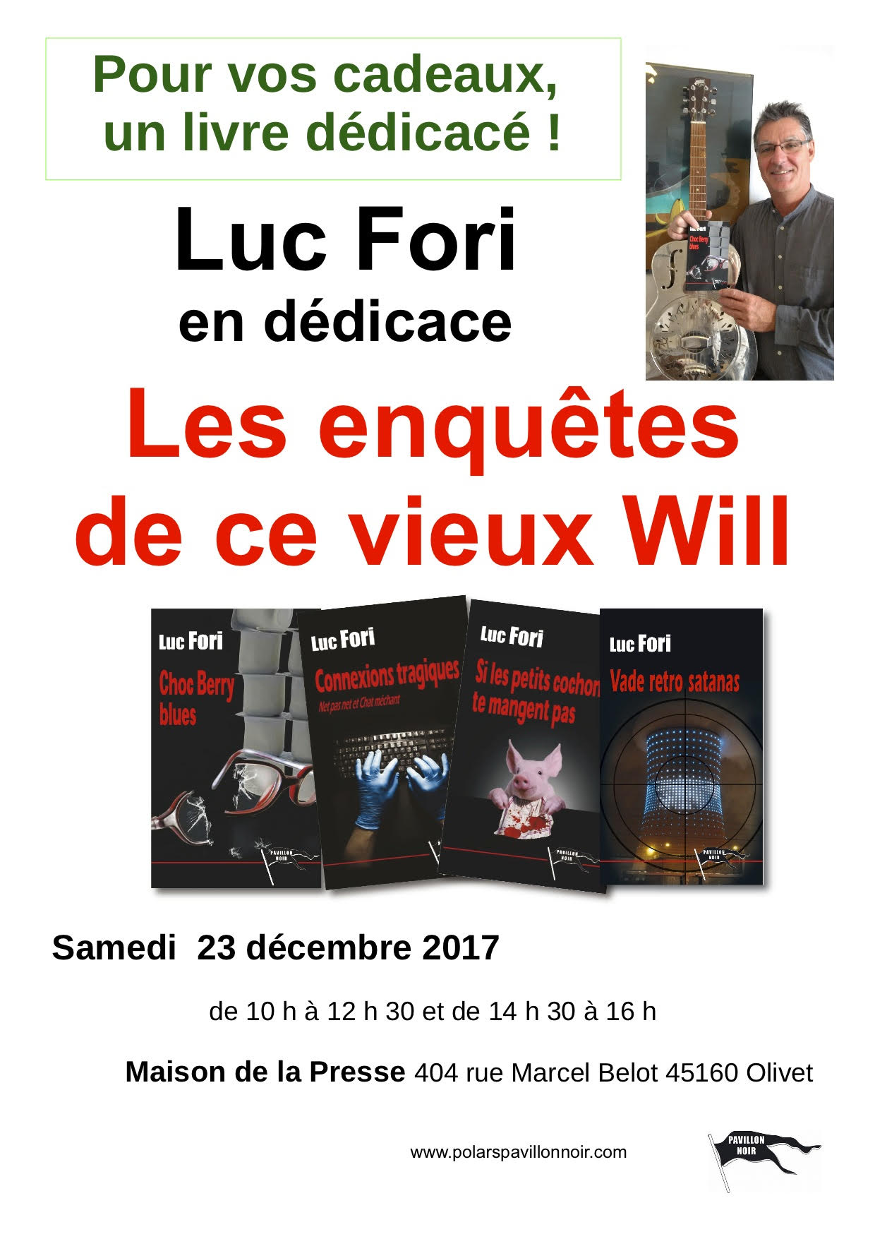 Luc Fori en dédicace Olivet